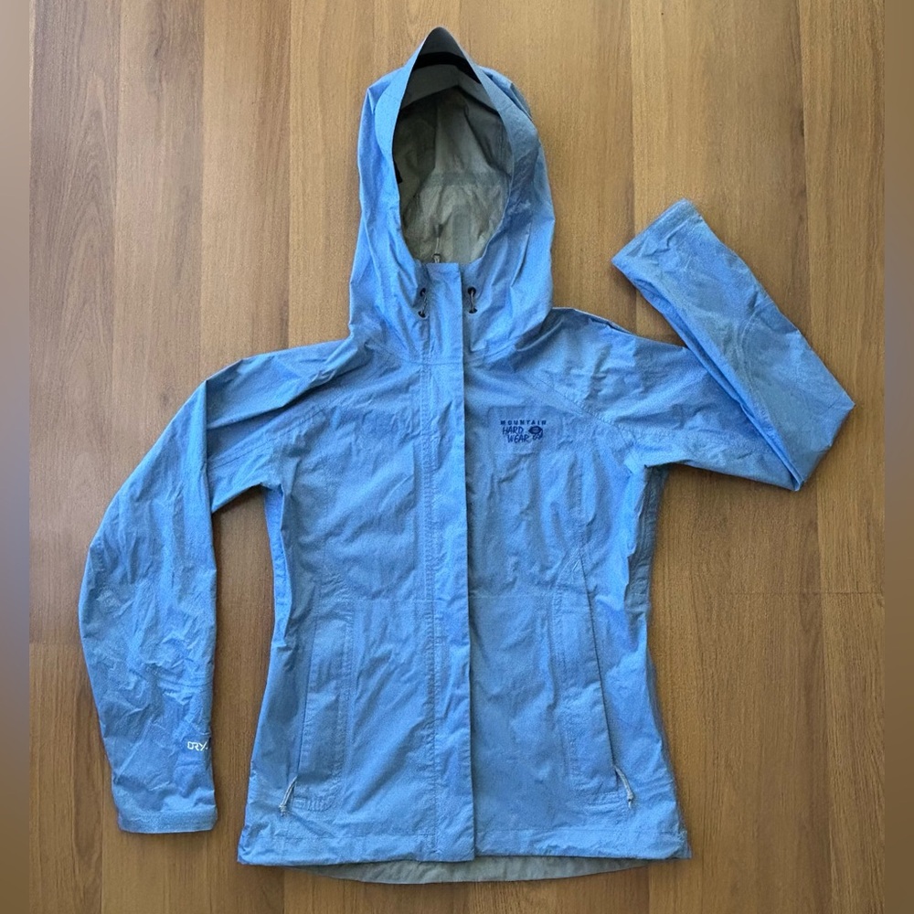 Mountain Hard Wear hardwear women’s Dry Q periwinkle rain jacket coat XS